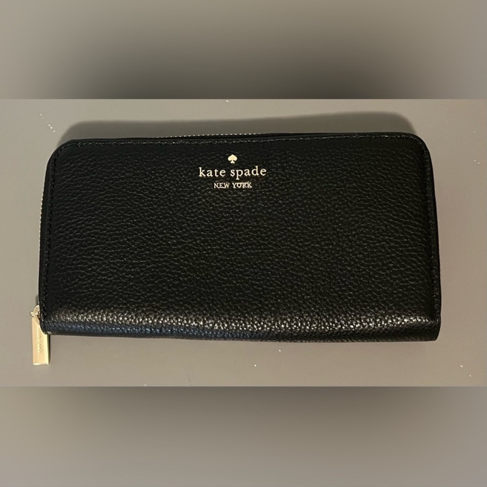 KATE SPADE Large Wallet Black NWOT - Picture 2 of 10
